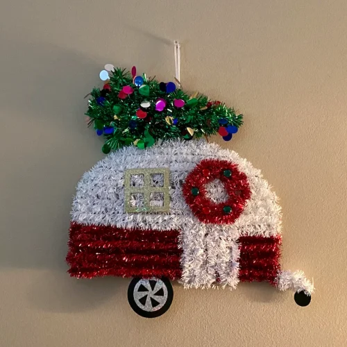 Christmas Camper Tinsel Ornament